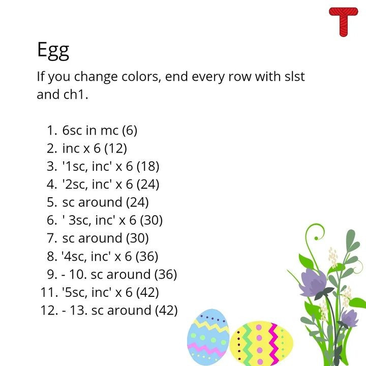 free crochet pattern easter eggs