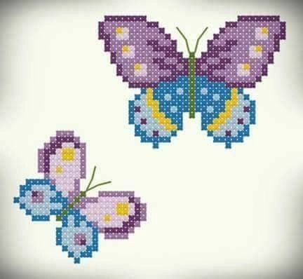 free crochet pattern eight butterflies.