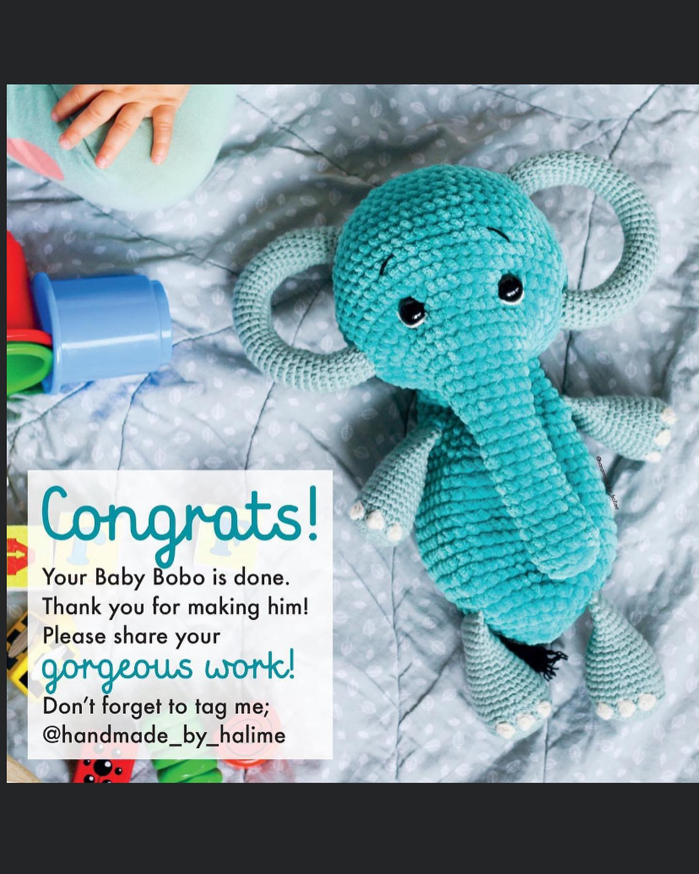 free crochet pattern elephant baby bobo