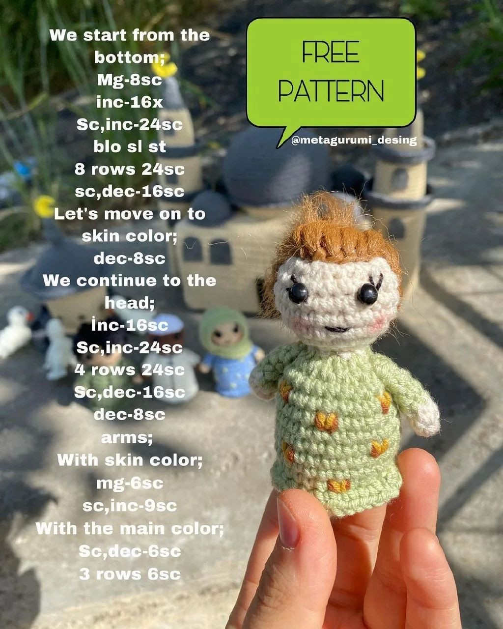 free crochet pattern finger kids