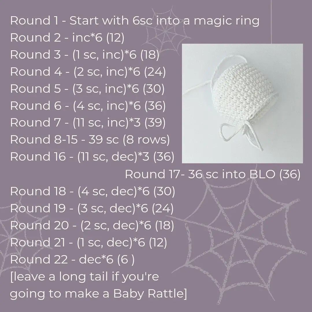 free crochet pattern ghost dice