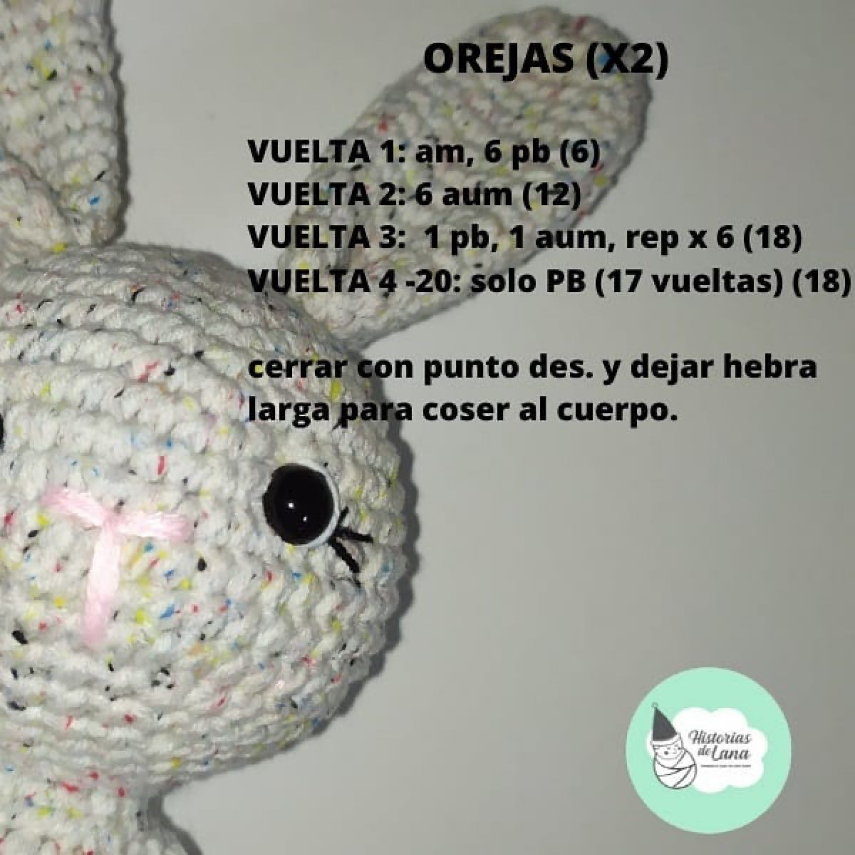 free crochet pattern gray rabbit