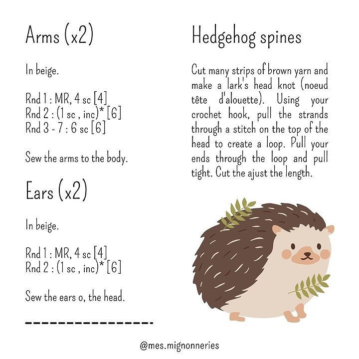 free crochet pattern hazel the hedgehog