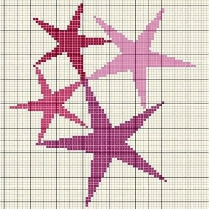 free crochet pattern heart, star, butterfly