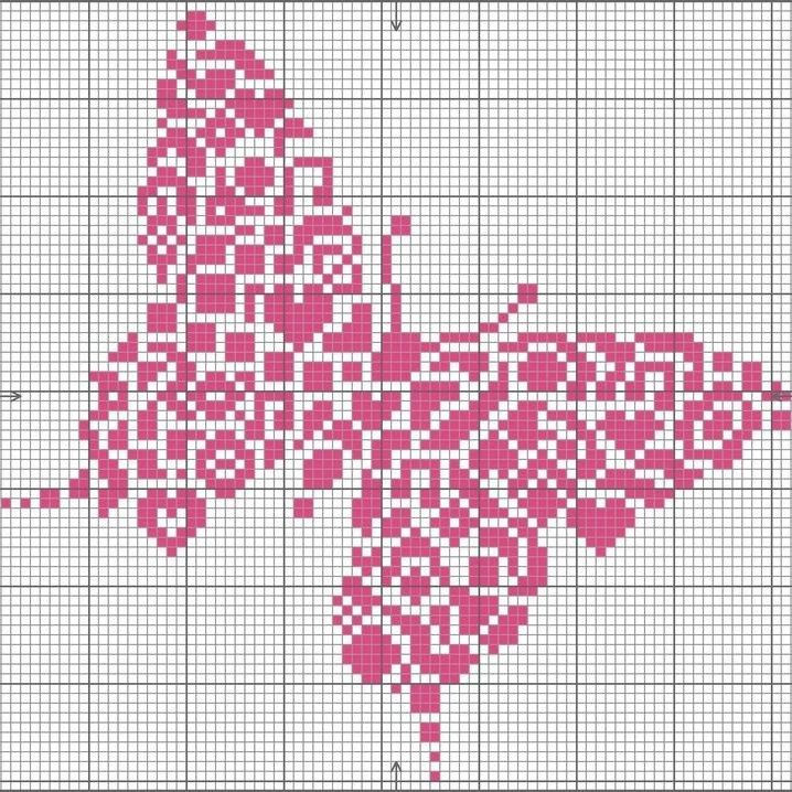 free crochet pattern heart, star, butterfly