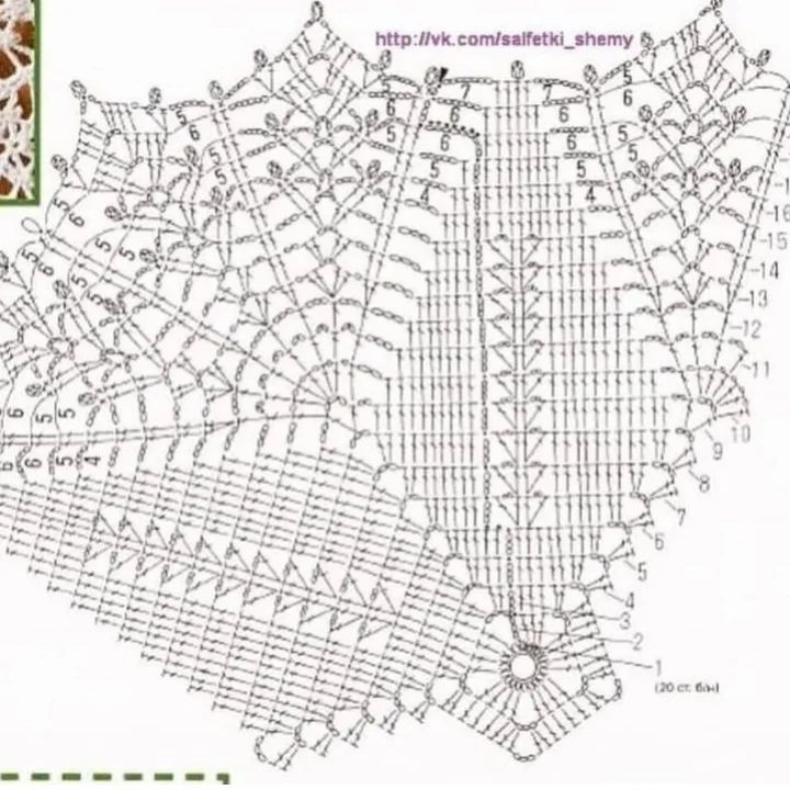 free crochet pattern in the shape of a pentagram.