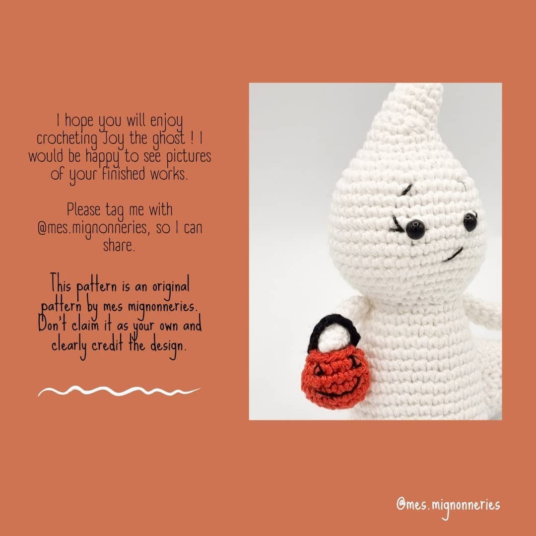 free crochet pattern joy, the ghost