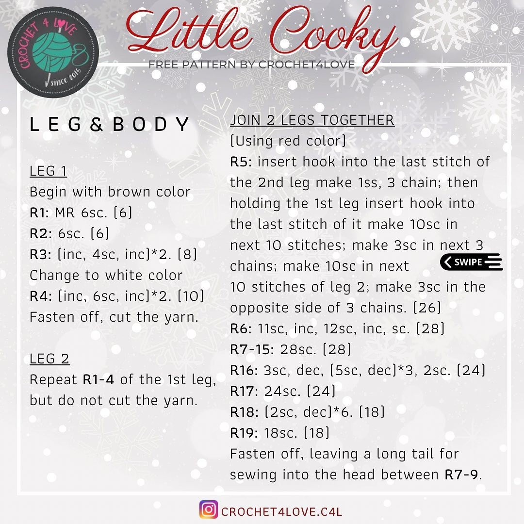 free crochet pattern little cookie