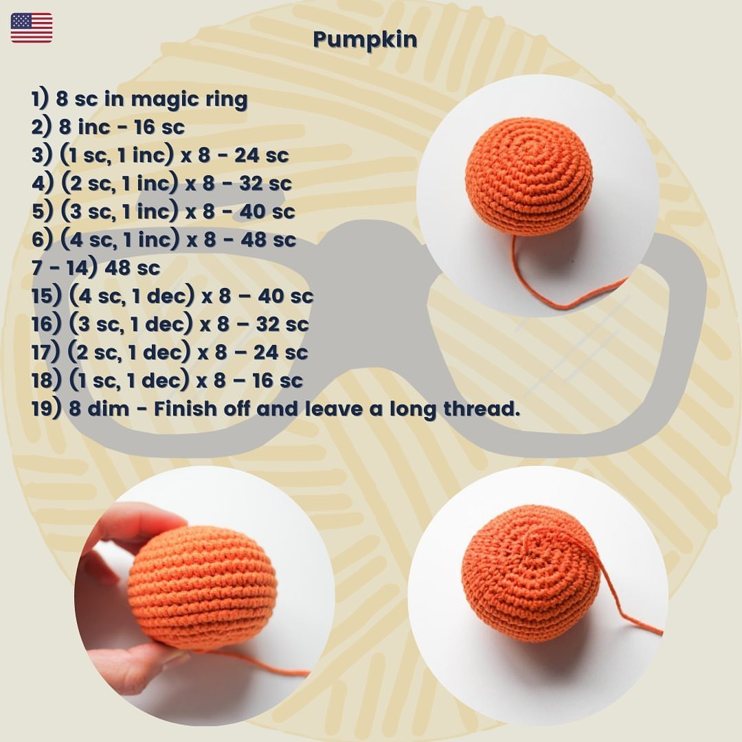 free crochet pattern little pumpkin