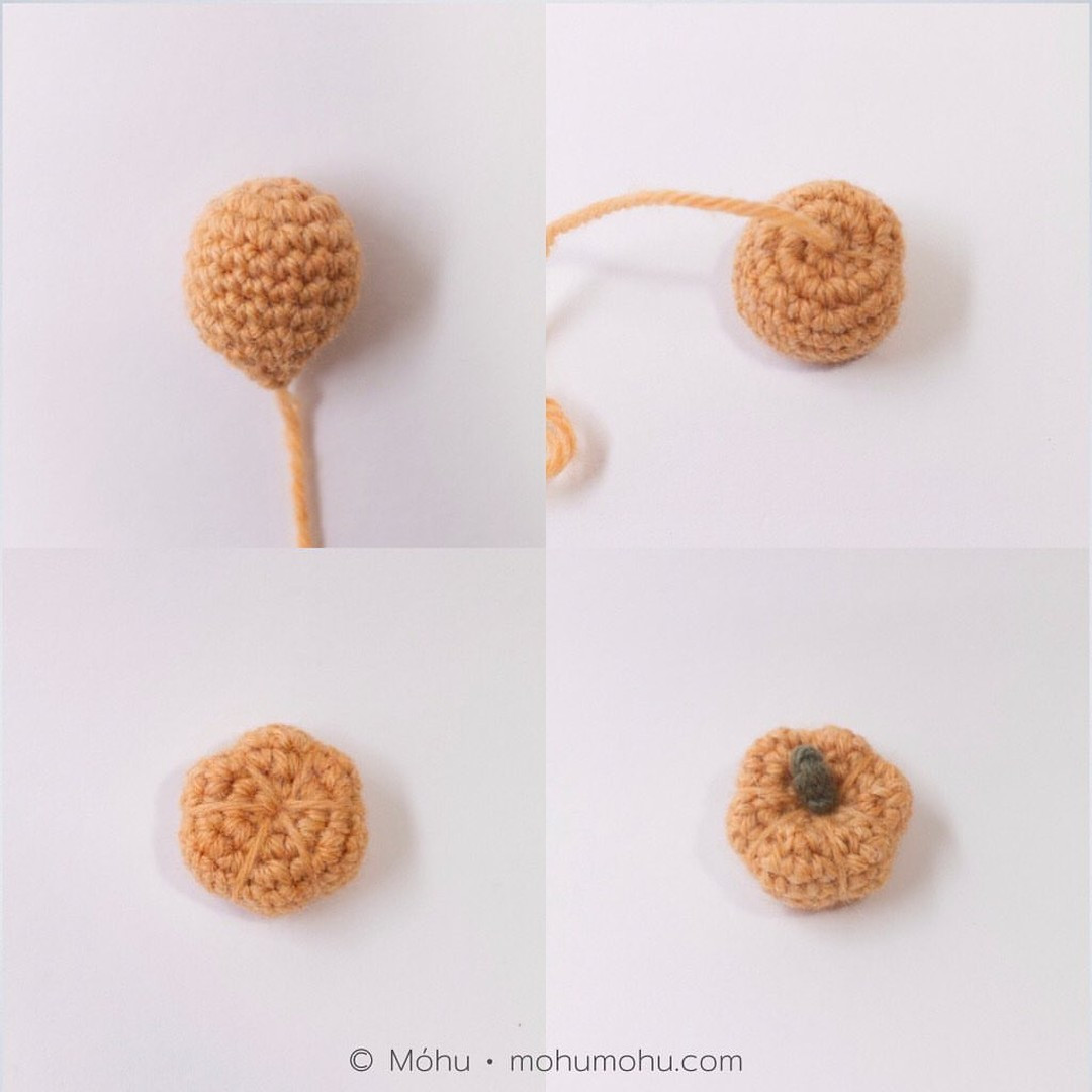 free crochet pattern mini pumpkins