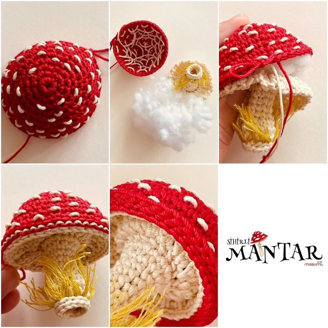 free crochet pattern Mushroom pencil