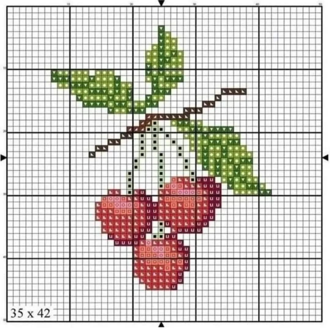 free crochet pattern of tomato, strawberry, cherry