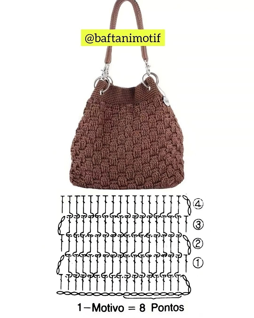 free crochet pattern orange handbag