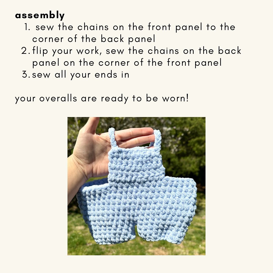 free crochet pattern overalls.