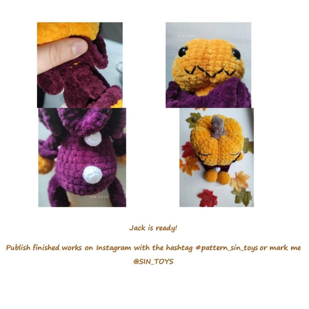 free crochet pattern pumpkin jack