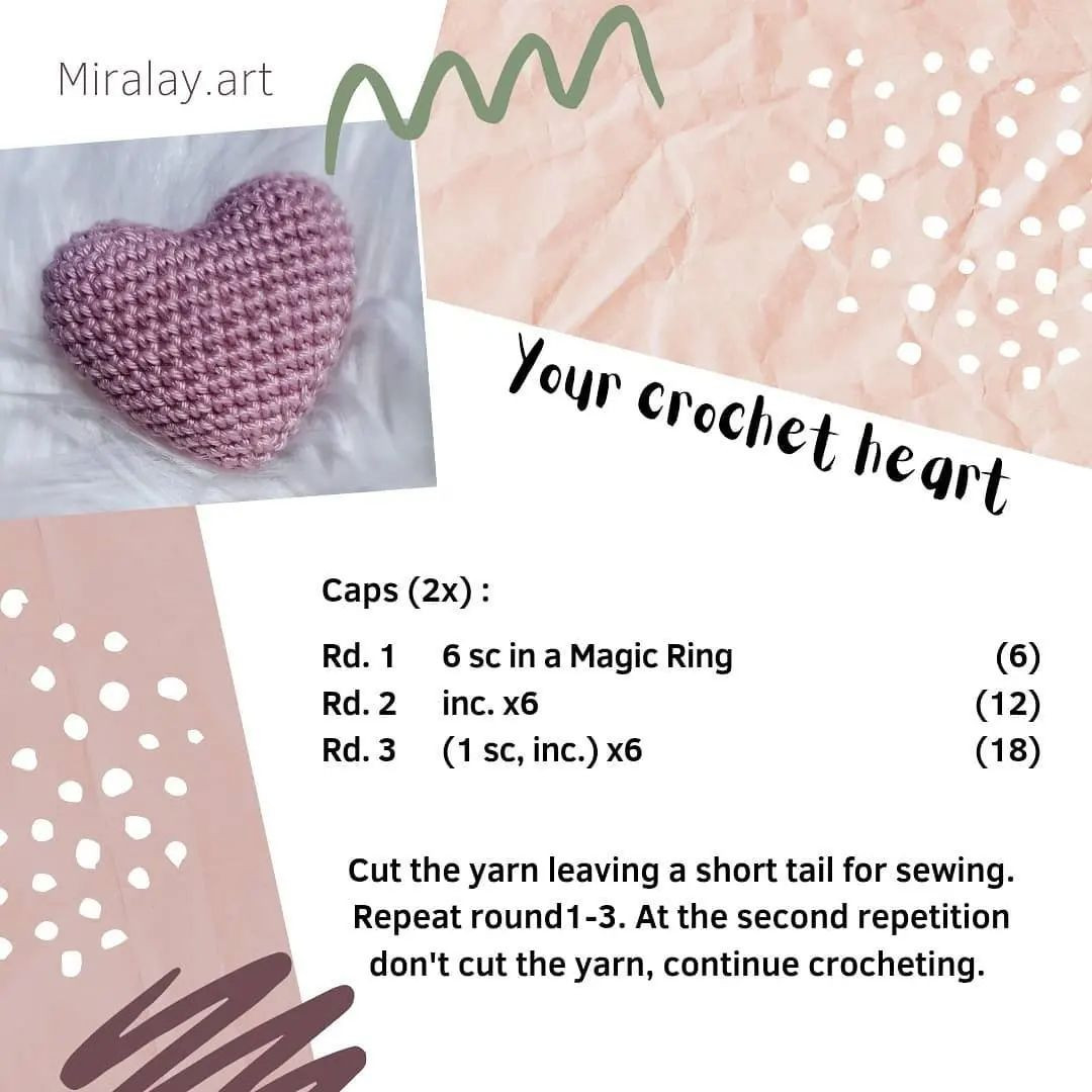 free crochet pattern purple heart