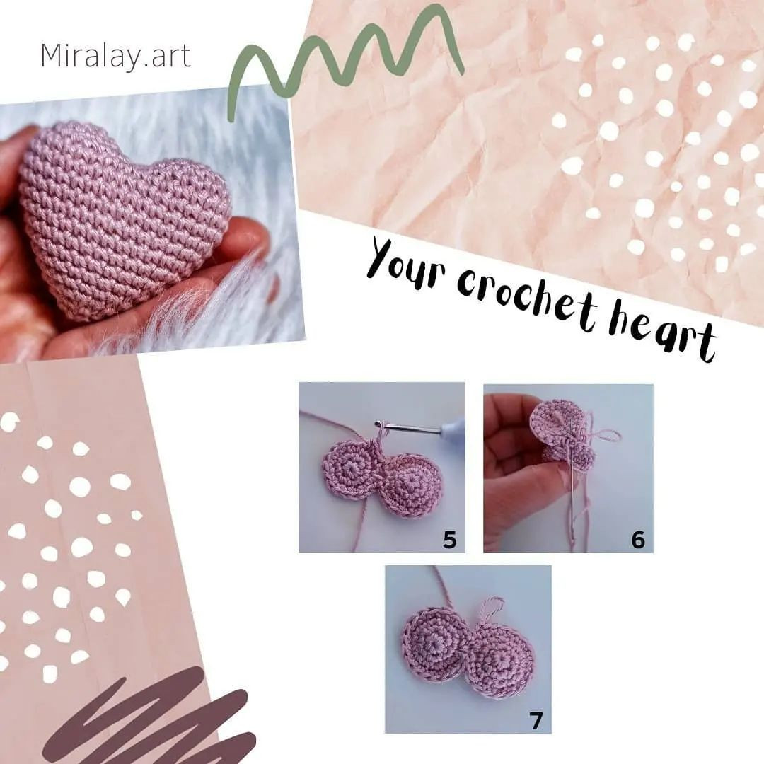 free crochet pattern purple heart