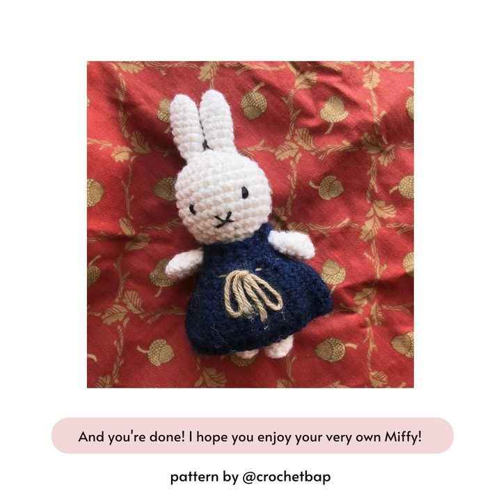 free crochet pattern rabbit miffy