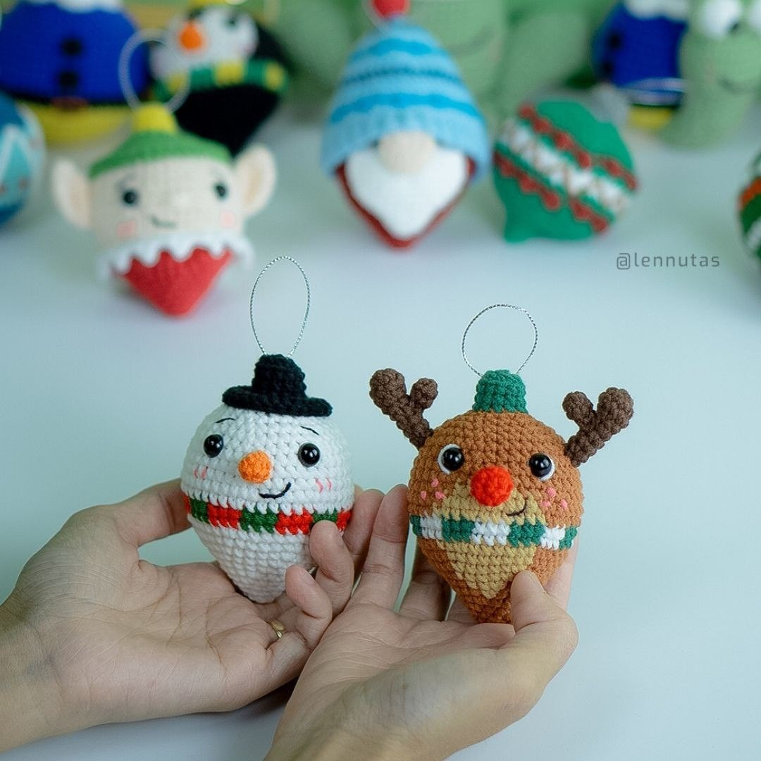 free crochet pattern reindeer crnament