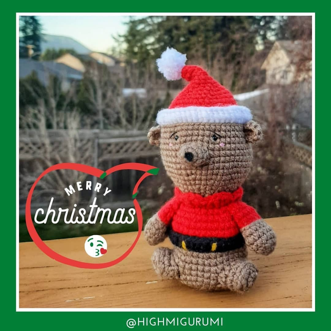 free crochet pattern santa bear