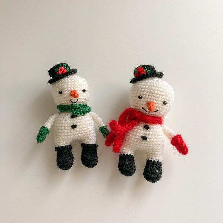 free crochet pattern snowman