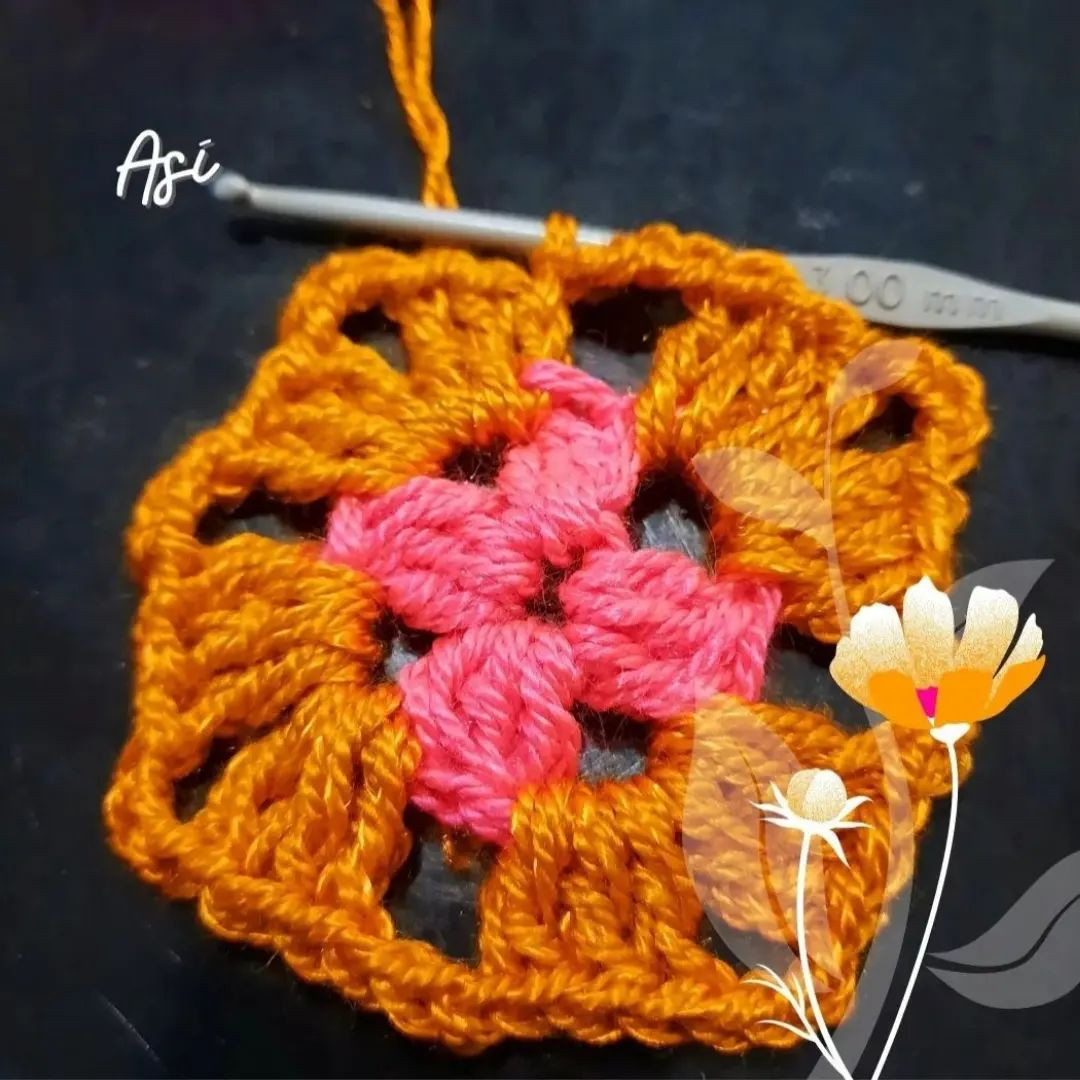 free crochet pattern square with square