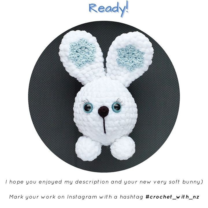 free crochet pattern the winter bunny