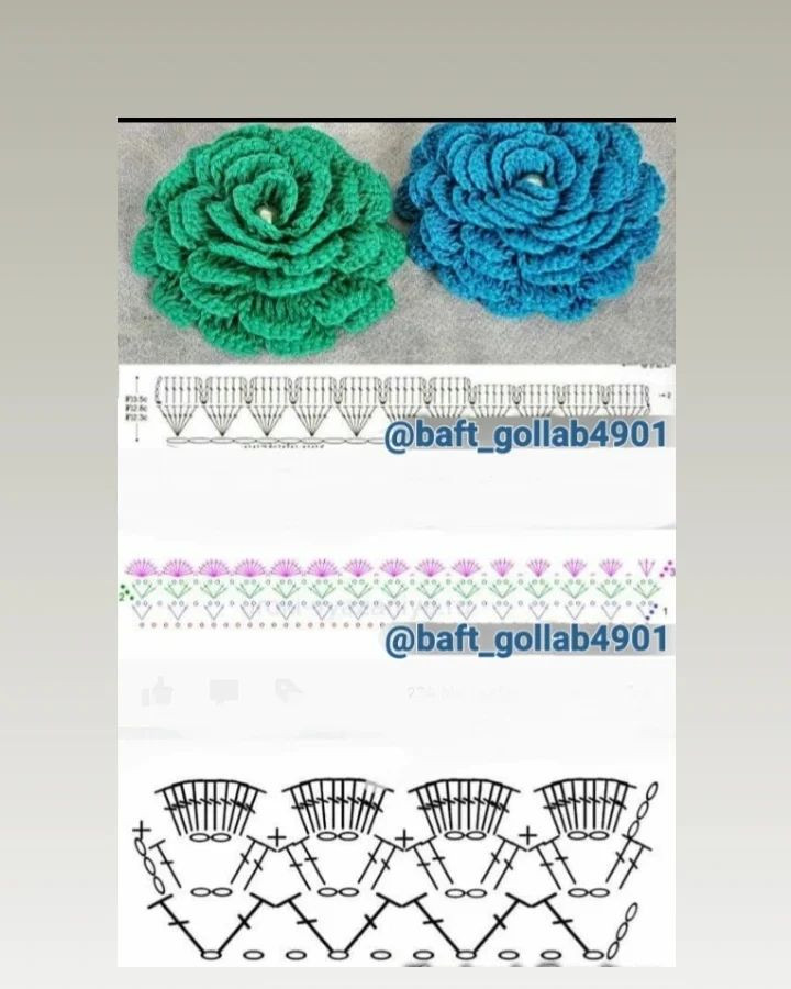 free crochet pattern to create flower shape.