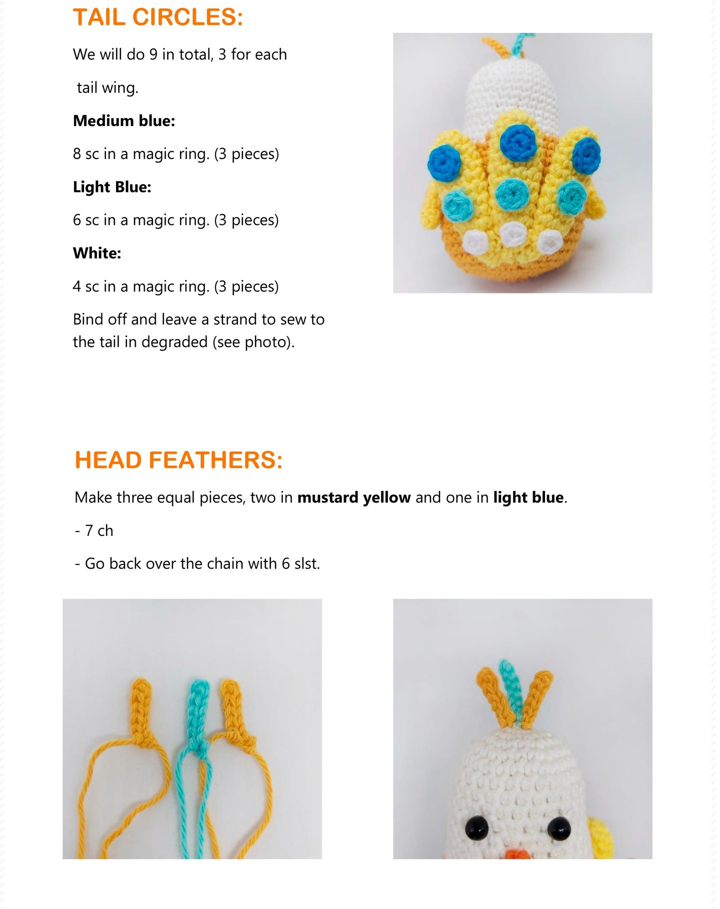 free crochet pattern tulip the bird