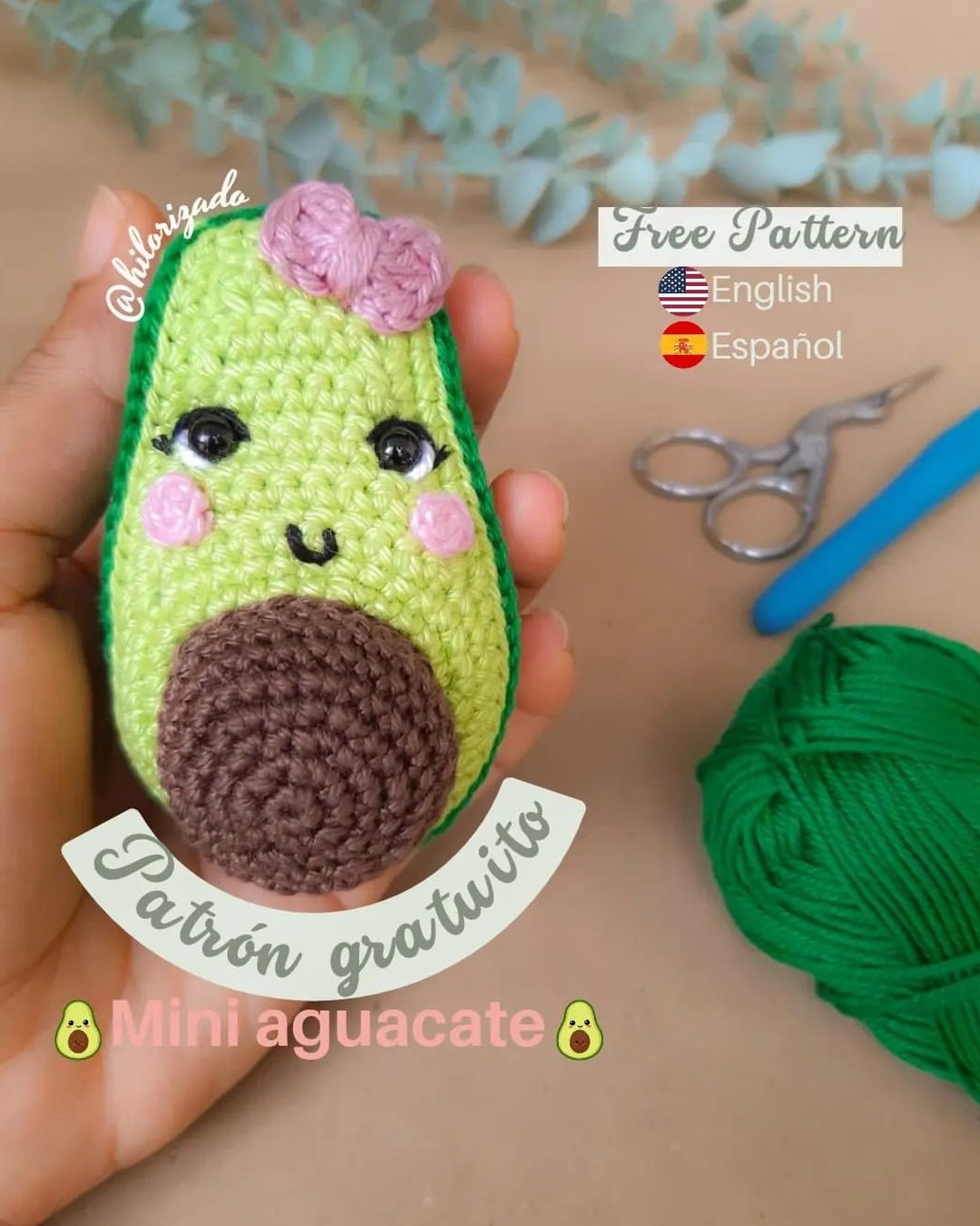 free crochet pattern two halves of avocado