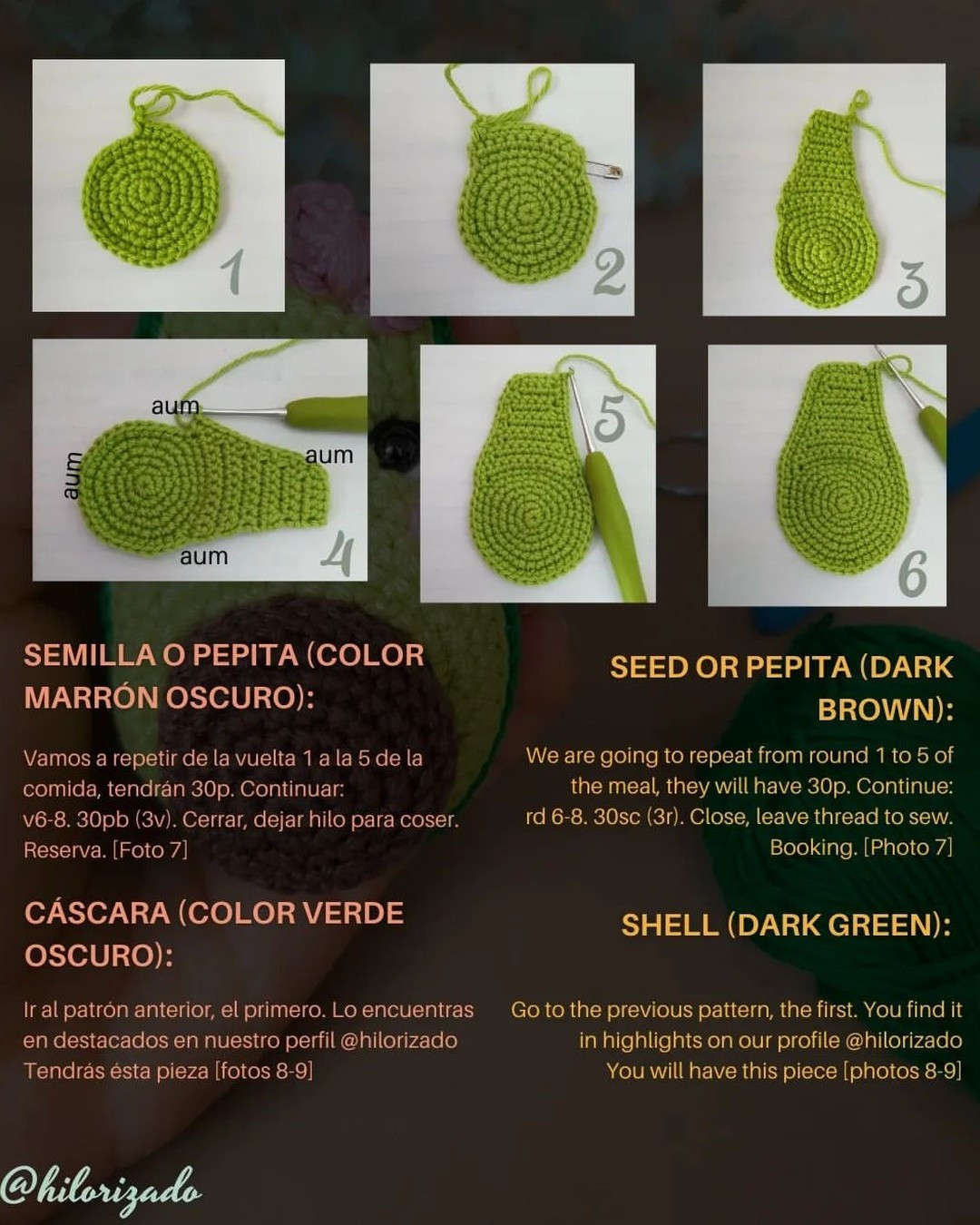 free crochet pattern two halves of avocado