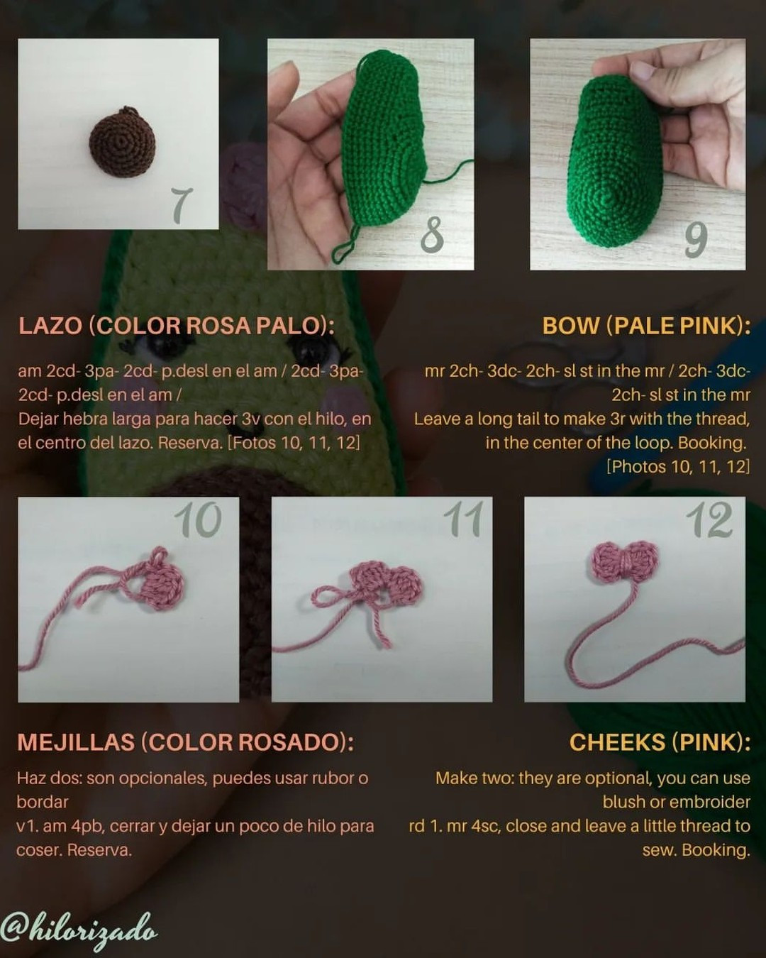 free crochet pattern two halves of avocado