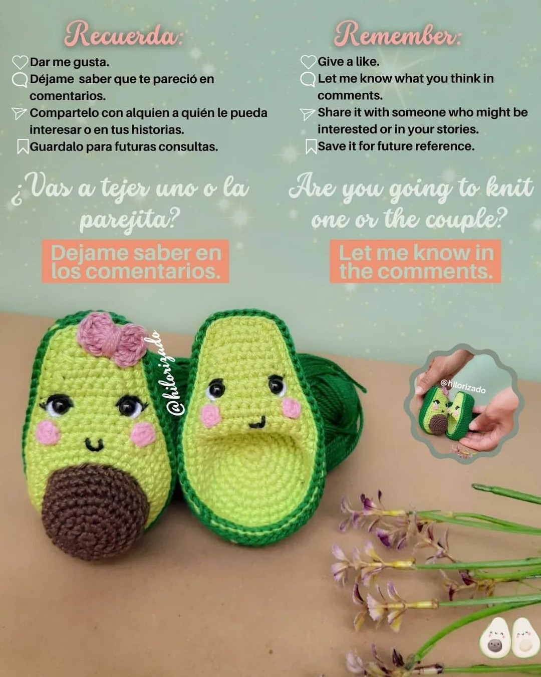 free crochet pattern two halves of avocado