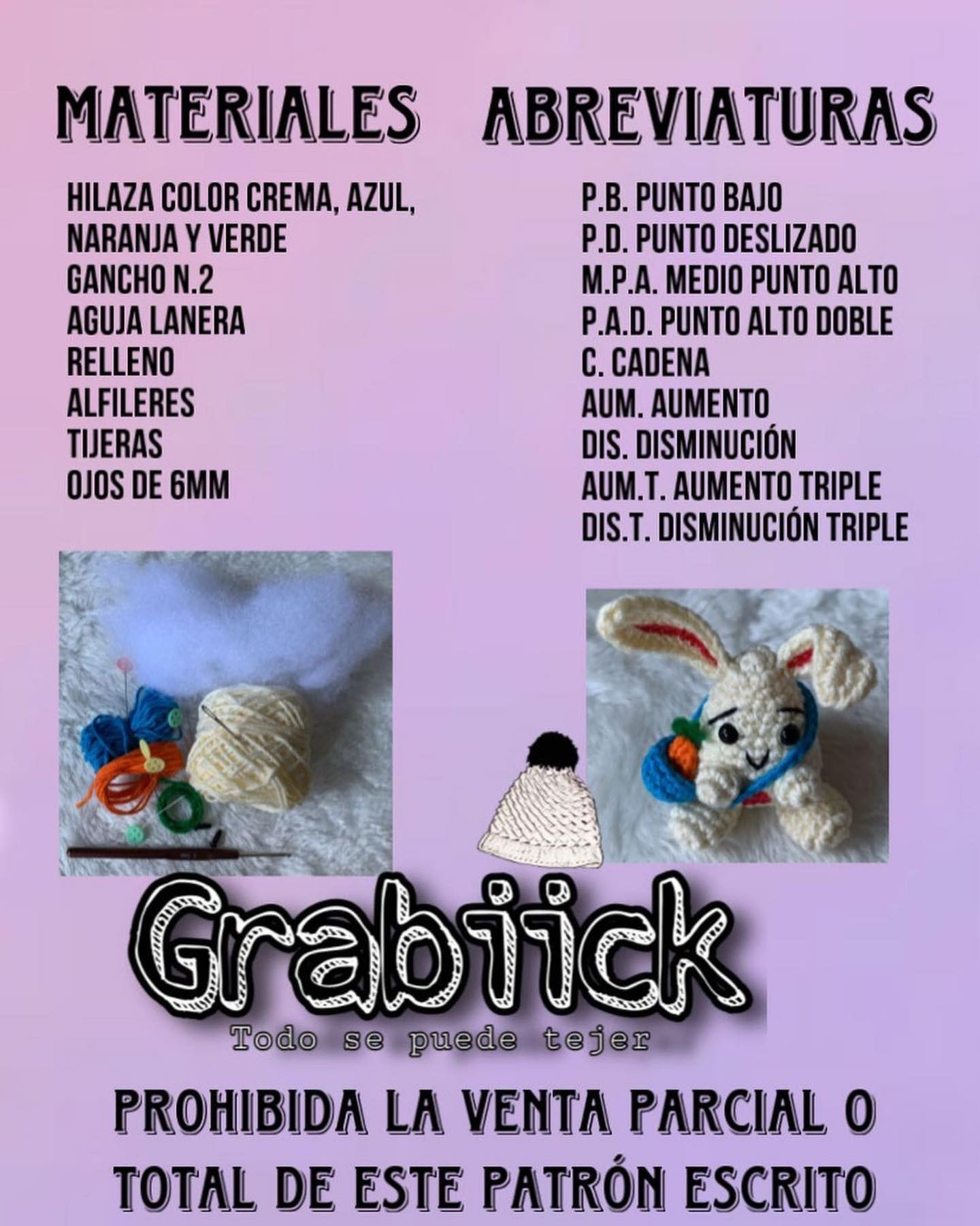 free crochet pattern white rabbit with long ears