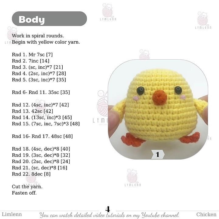 free crochet pattern yellow chicken wearing frog hat