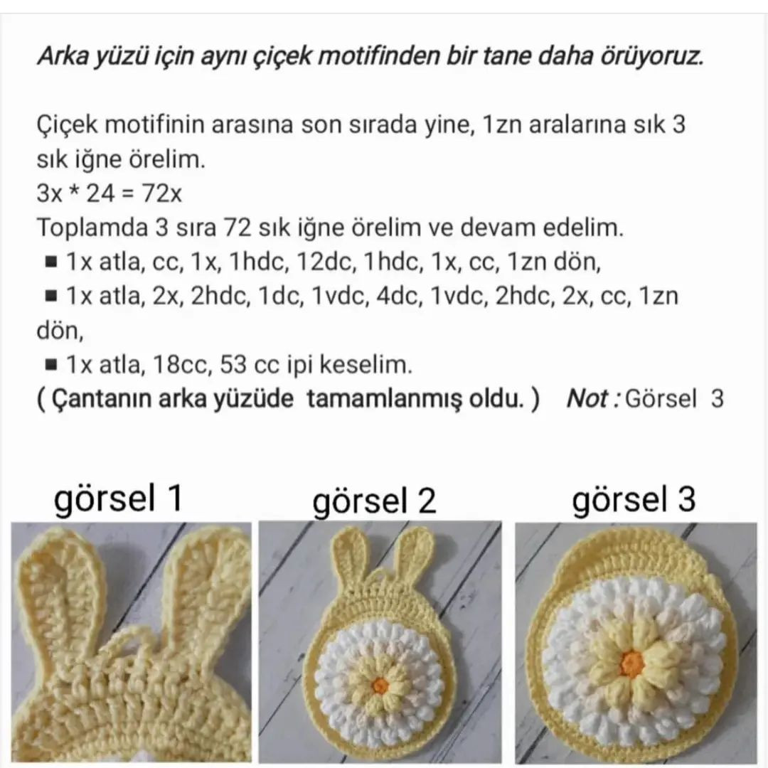 free crochet pattern yellow rabbit and pink rabbit