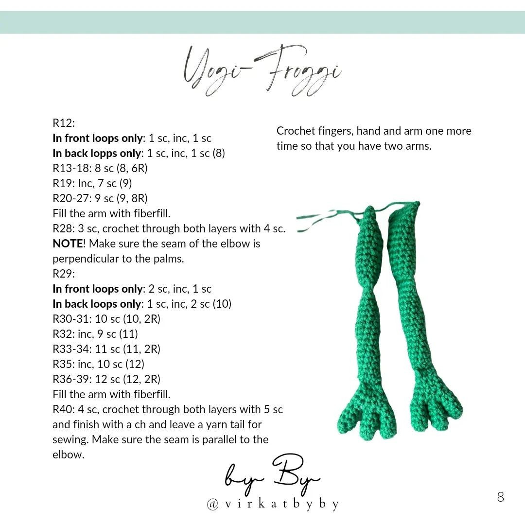 free crochet pattern yoga froggi