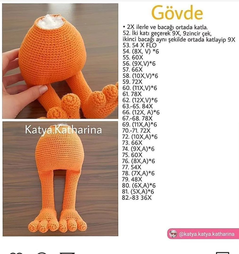 garfield malzemeler crochet pattern