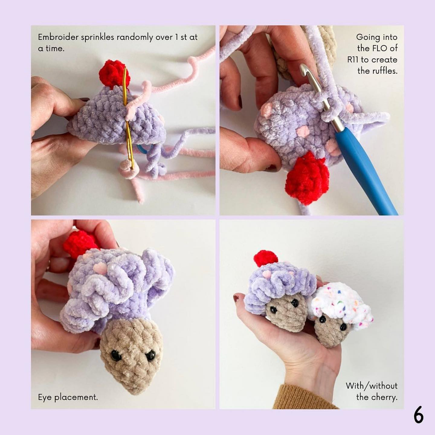 itty bitty ice cream pop crochet pattern