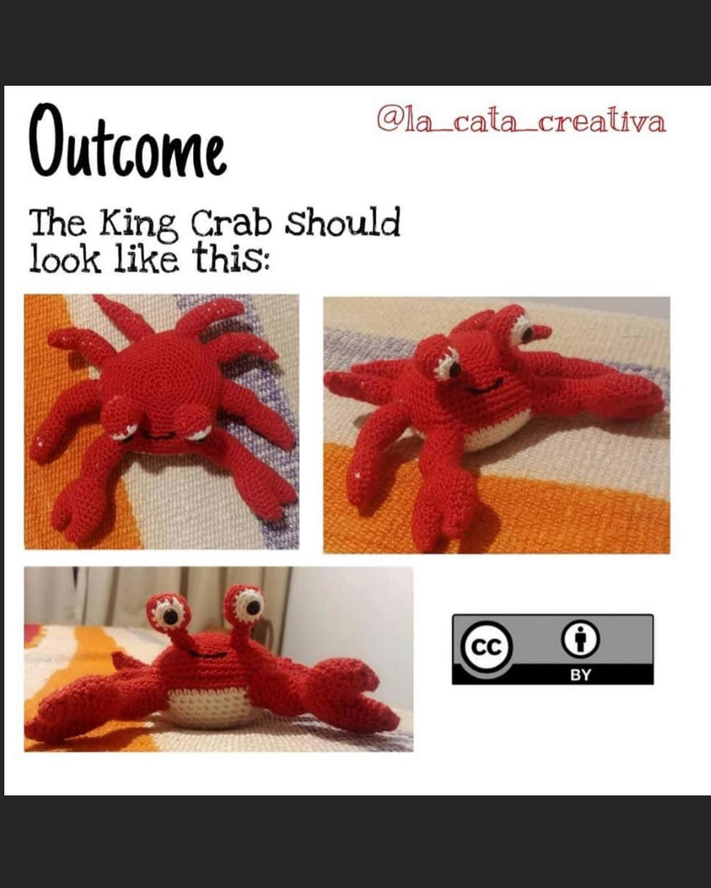 king crab crochet pattern