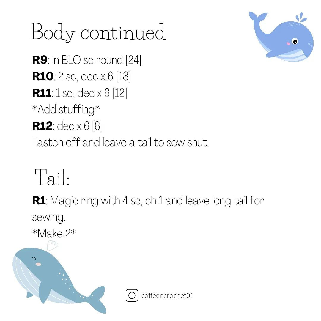 squishy whale pattern