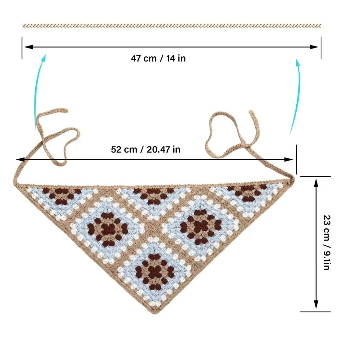 triangle scarf crochet pattern