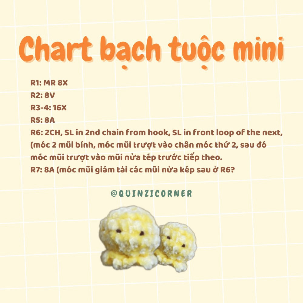 5 chart móc cho người mới, Chart củ carrot, chart ếch mini, chart bạch tuộc, chart ngôi sao, Chart thỏ.