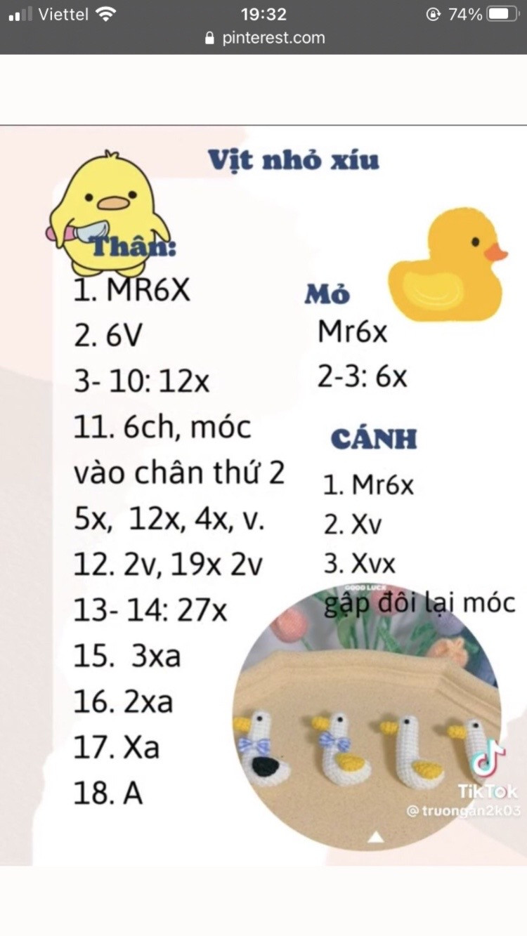 5 mẫu chart, Chart móc len mực choáy nắng, móc khóa thỏ, cá không xấu larva chart bé nấm.