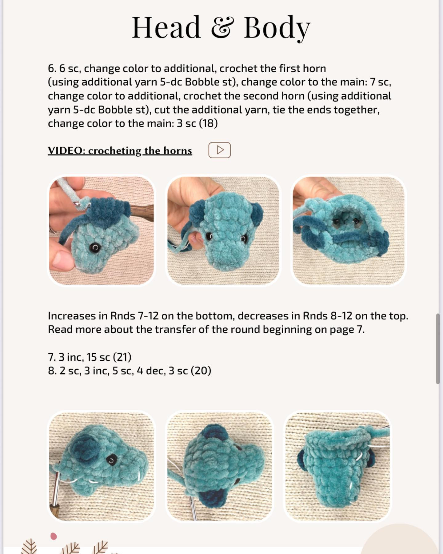 baby dragon crochet pattern