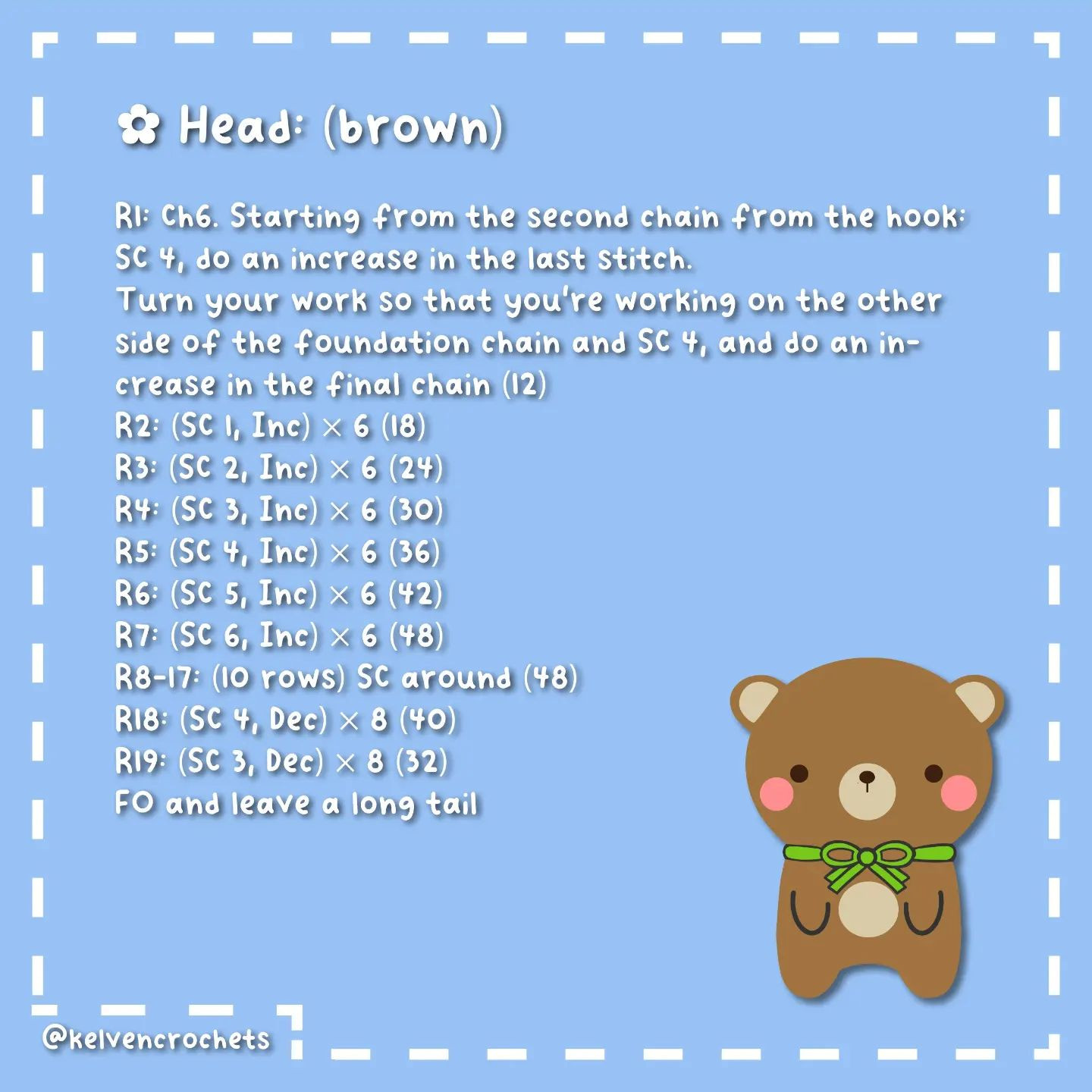 bean the bear free pattern