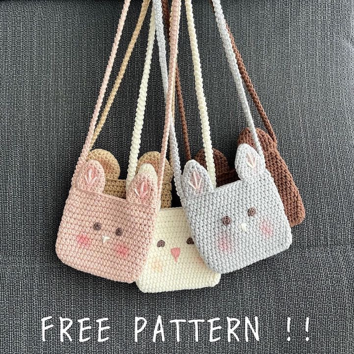 bunny ear bag free pattern