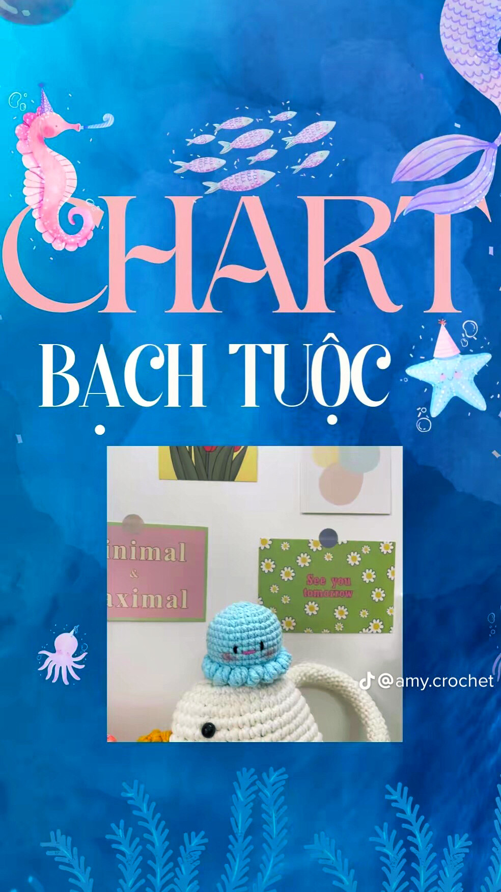 Chart bạch tuộc màu xanh