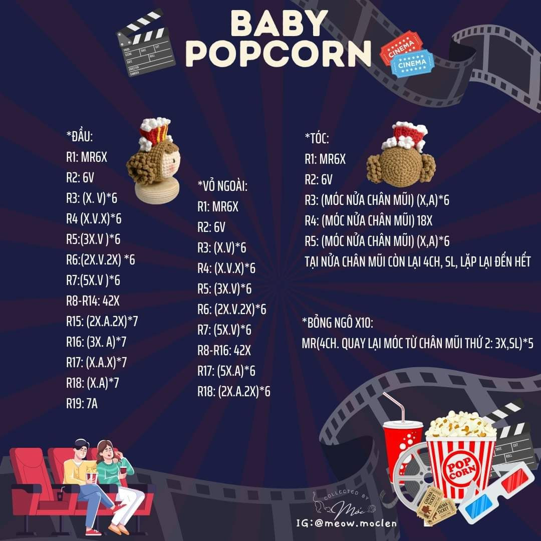 chart móc baby popcorn