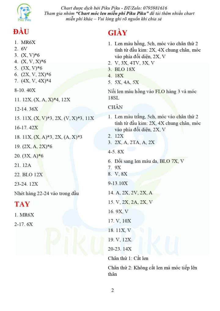 Chart móc búp bê tóc màu đen, váy màu hồng.